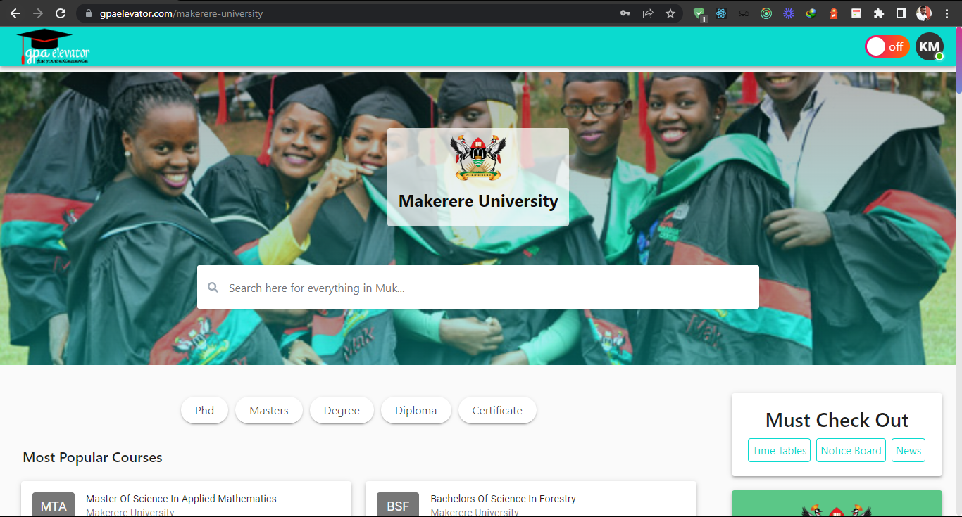 Online Academic Management System for Universities