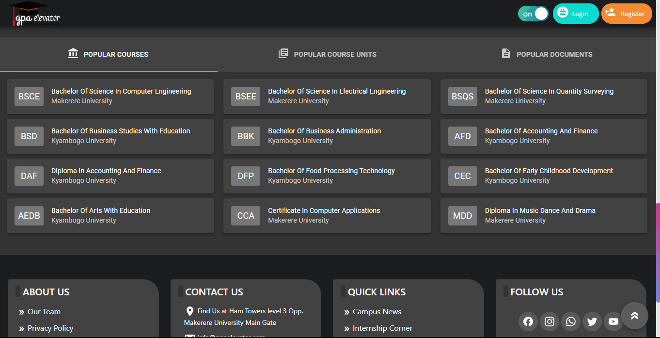 Online Academic Management System for Universities