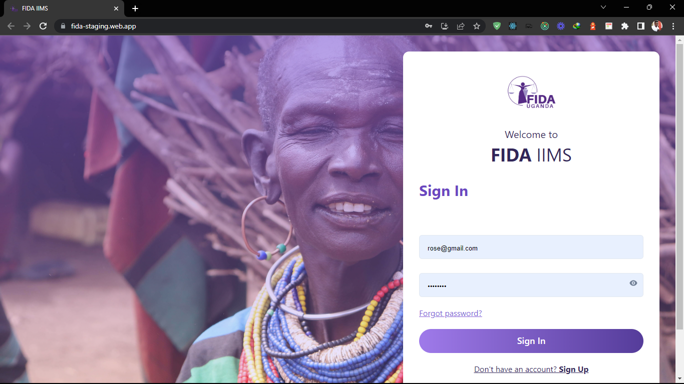Fida Legal Aid Tracking System