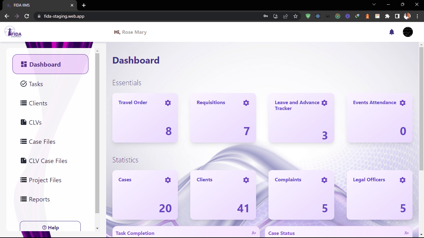 Fida Legal Aid Tracking System