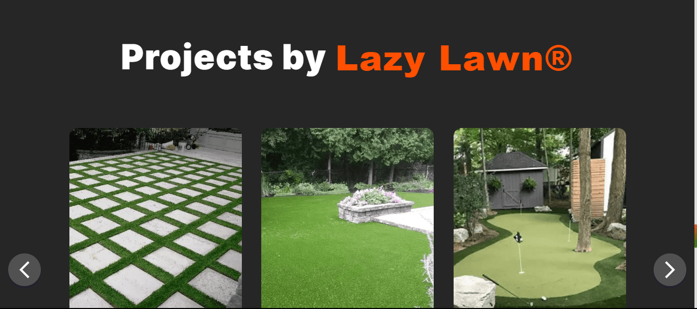 Lazy Lawn Landing Page