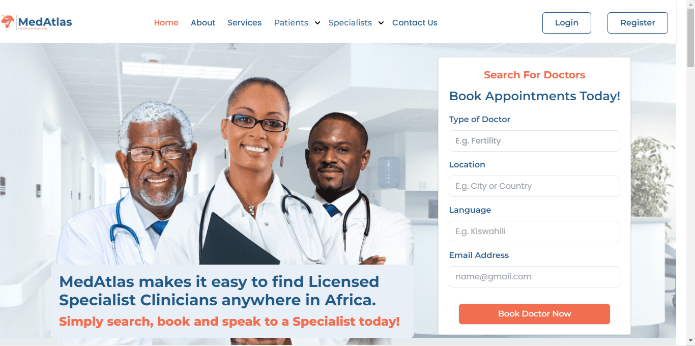 Medatlas Website Connecting Doctors to Patients in Africa