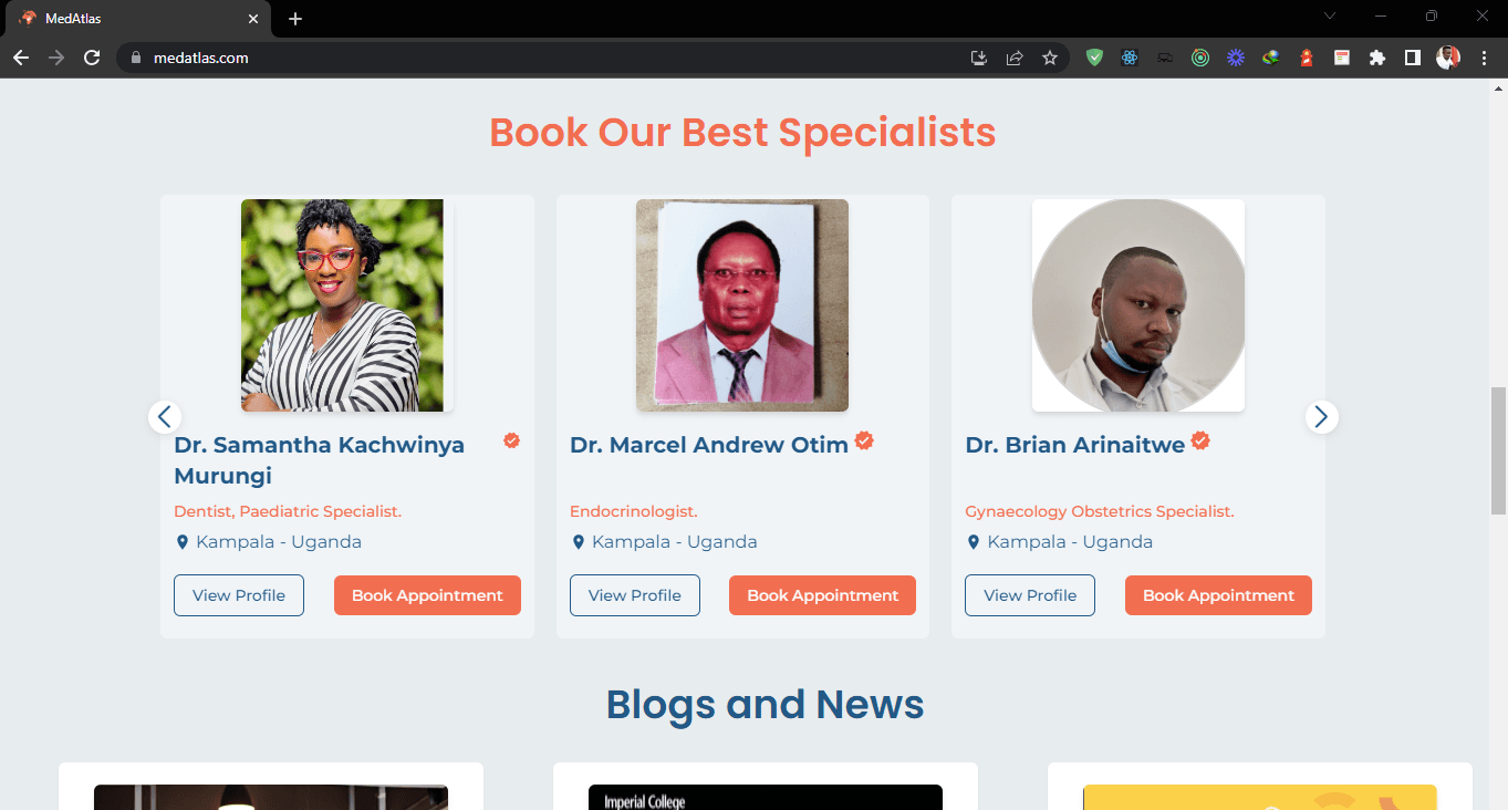 Medatlas Website Connecting Doctors to Patients in Africa